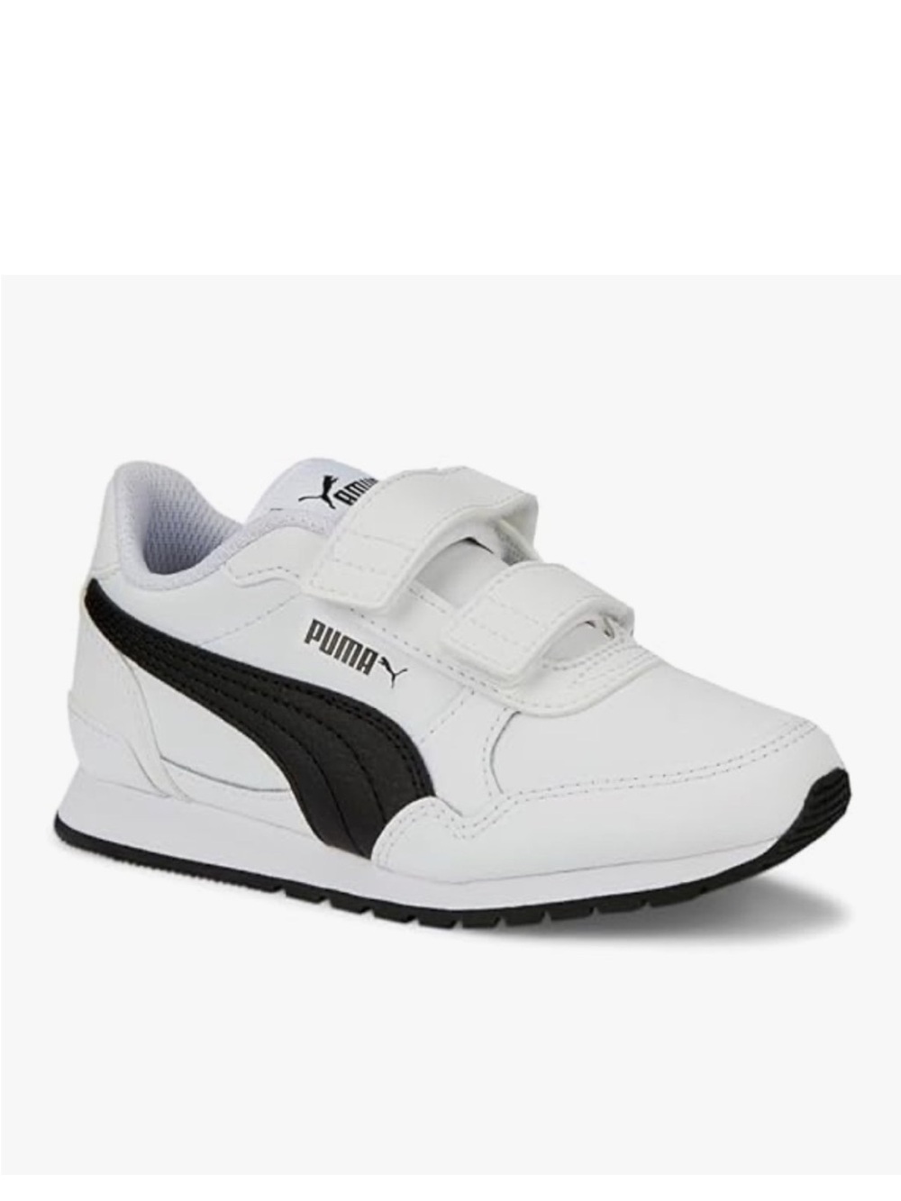 Puma Softfoam ST Runner v3 white black kid’s toddler sneakers size 3C